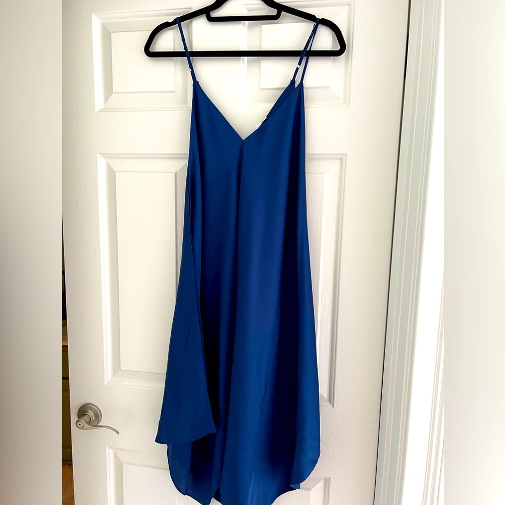 Rich blue Halston dress-Small